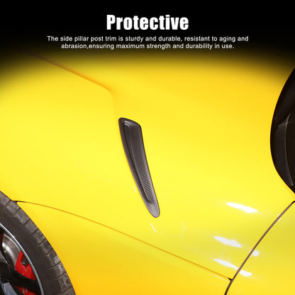 Matte Real Carbon Fiber Side Air Vent Trim Cover Fits Toyota Supra A90 2019-2024 21