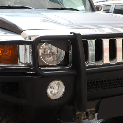 Front Light Headlight Lamp Angry Eyes Trim Cover For Hummer H3 2005-2009 8