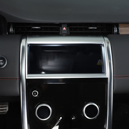 Silver Console Navigation Screen Trim Cover For Land Rover Discovery Sport 20-22 5