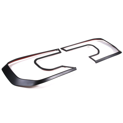 Matte Black ABS Front Headlight Bezel Trim Cover For Ford Ranger T9 2023+ US 4