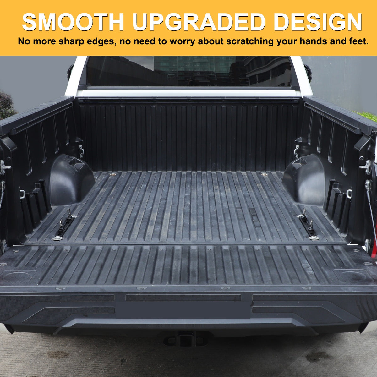 Rear Bed Side Expansion Slide Rails Bed Tie-Down Rails For Toyota Tundra 22+ US 10