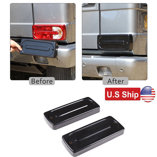 Smoked Black Rear Tail Light Cover Lenses For 2007-2018 Mercedes W463 G-Class 1