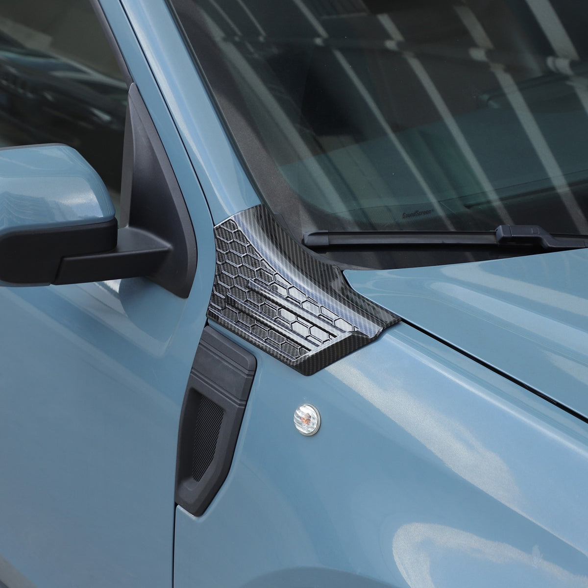 Carbon Fiber ABS Side Fender Upper Trim For Ford Maverick 2022+ US 8