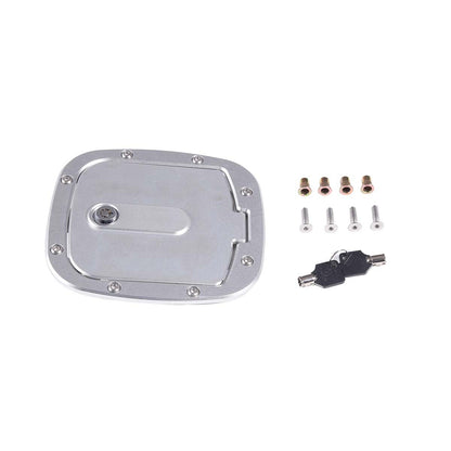 Sliver Fuel Tank Cover Gas Replacement Cover Trim For Toyota FJ Cruiser 2007-21 12