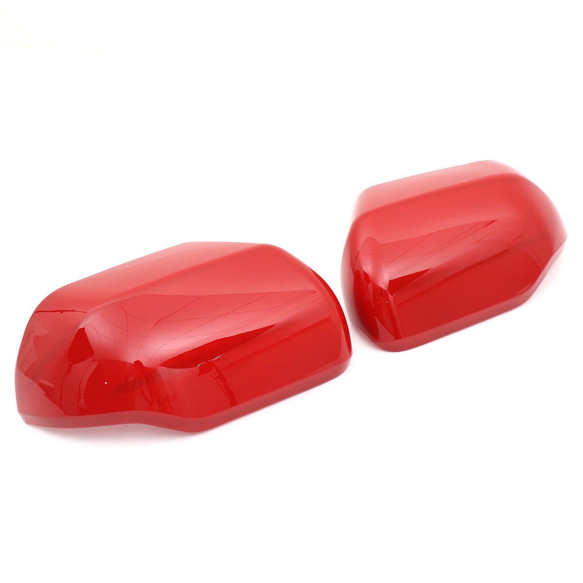 Red ABS Side Mirror Cover Trim with Turn Signal For Toyota Tundra/Sequoia 22+ US 18
