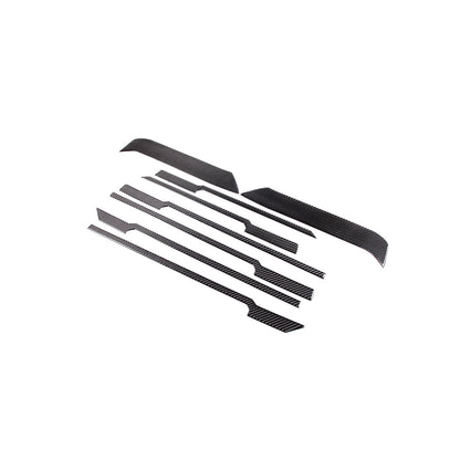 Carbon Fiber Front Grill Grille Inserts Cover Trim For Toyota Tundra 2022-23 11