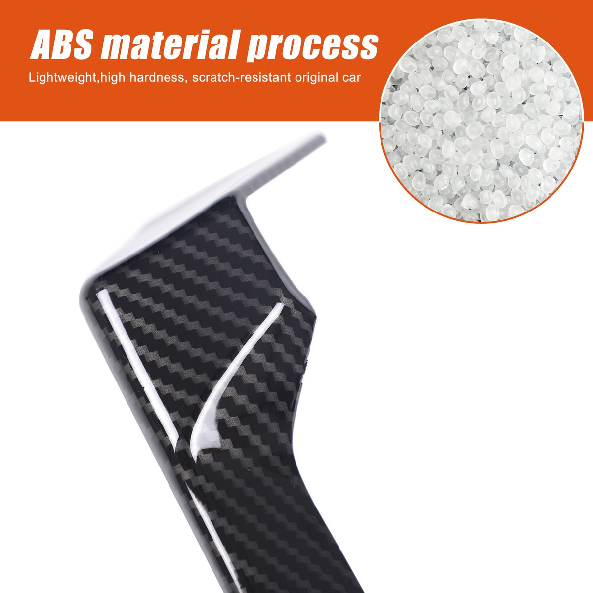 ABS Carbon Fiber Steering Wheel Side Dashboard Trim For Corvette C8 2026+ US 22