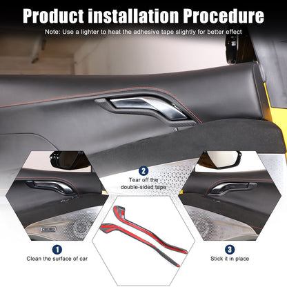Matte Real Carbon Fiber Interior Door Handle Cover Trim For Lotus EMIRA 2021-25 14