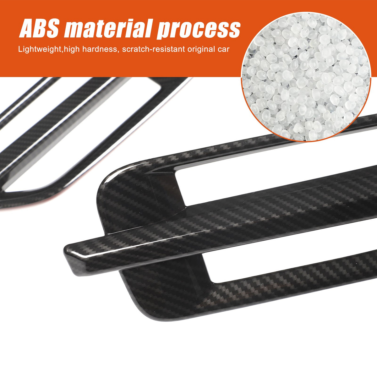 Carbon Fiber ABS Side Fender Airvent Trim For Cadillac Escalade 2007-2014 US 8
