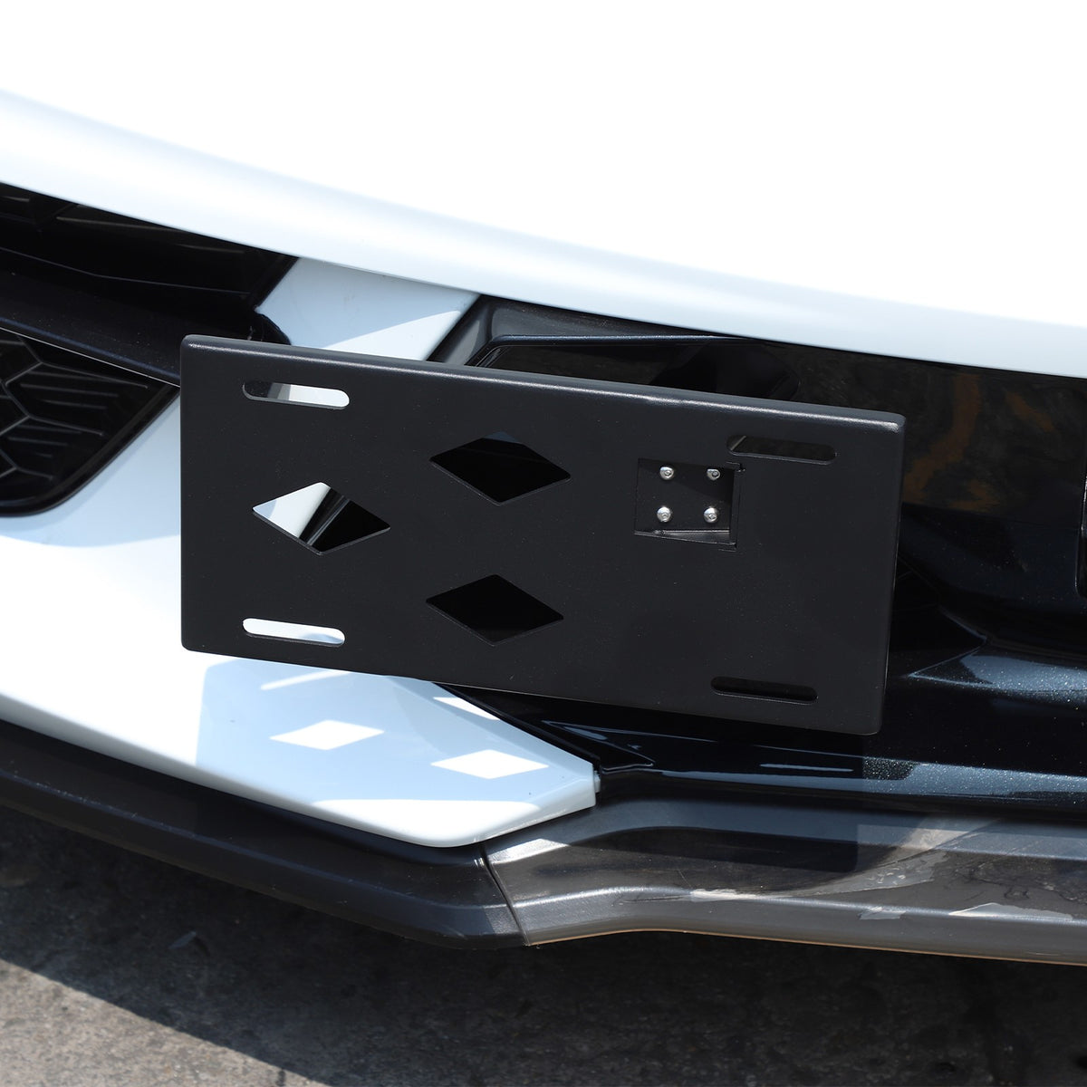 Front License Plate Side Mount Bracket US Version For Corvette C8 2020+ 18
