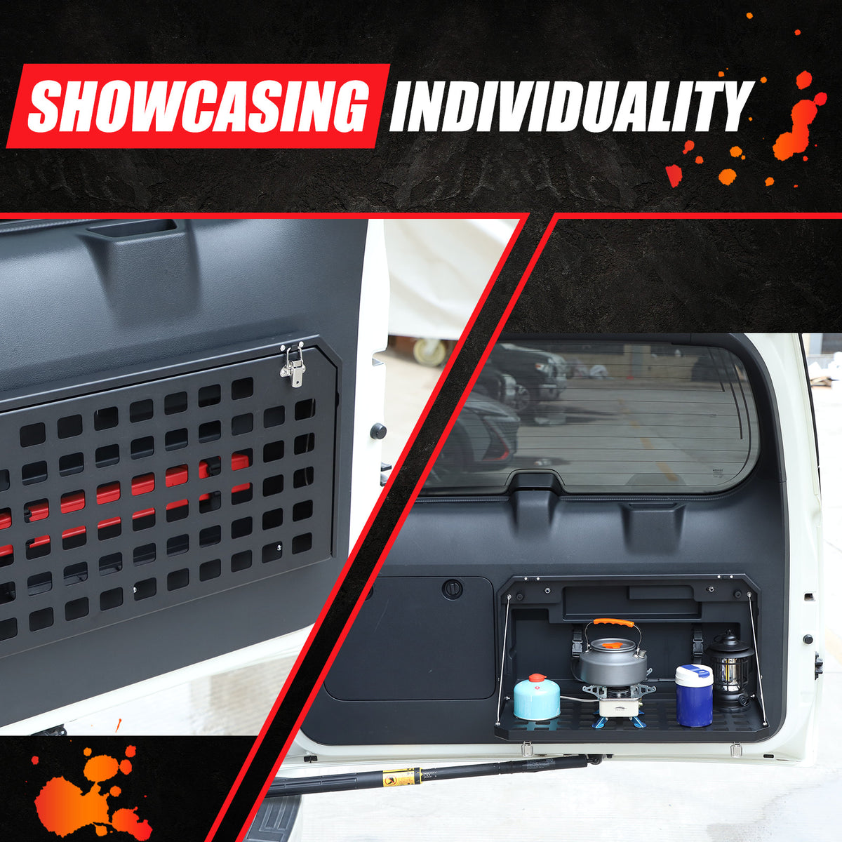 Tailgate Table Rear Door Foldable Car Shelf For Toyota Land Cruiser Prado 10-23 5