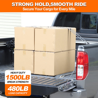 Carbon Steel Truck Bed Tie Down Ratchet Strap For Nissan Frontier 2009-2017 US 23