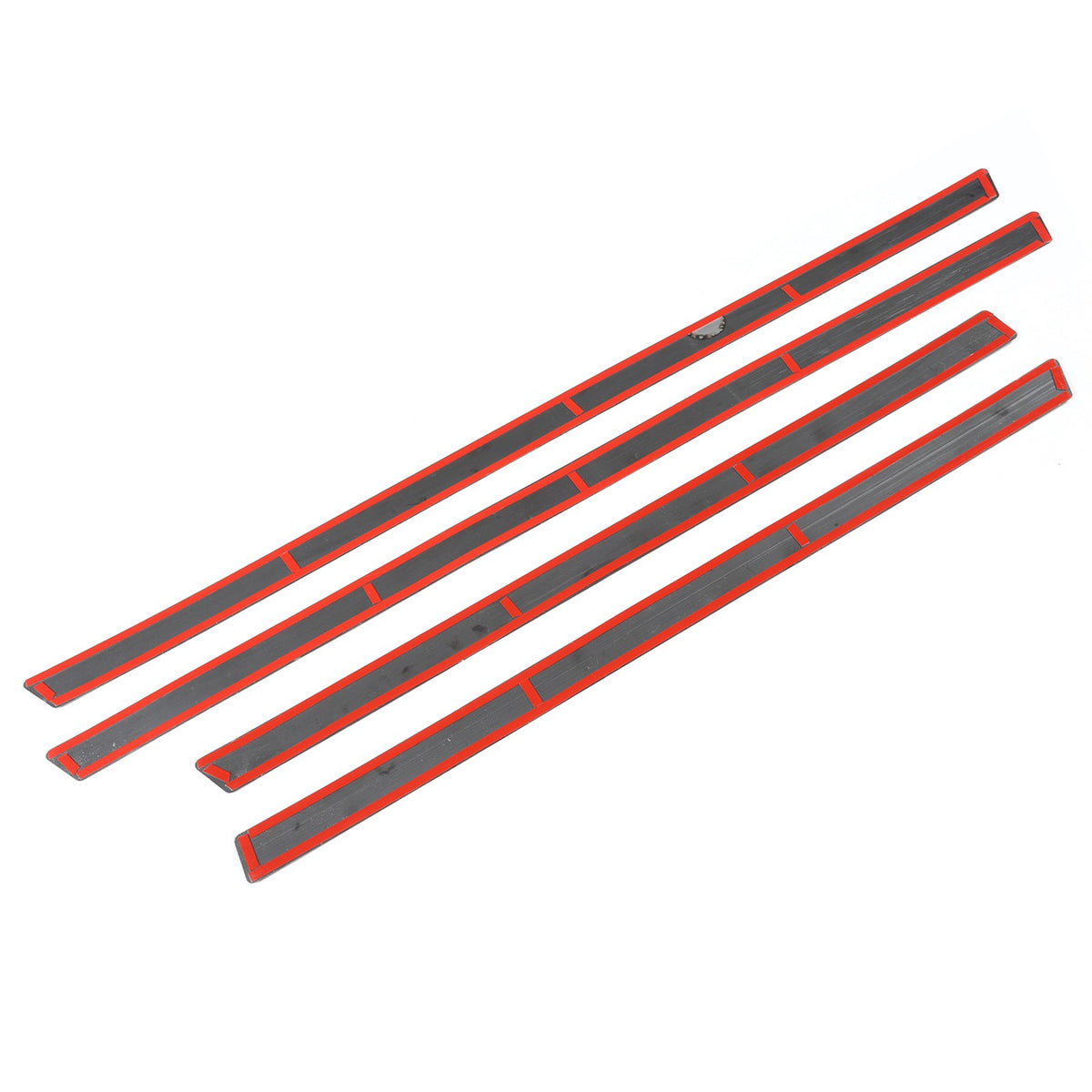 Black Titanium Stainless Steel Body Molding Trim Strips For Hummer H2 2003‑2009 15