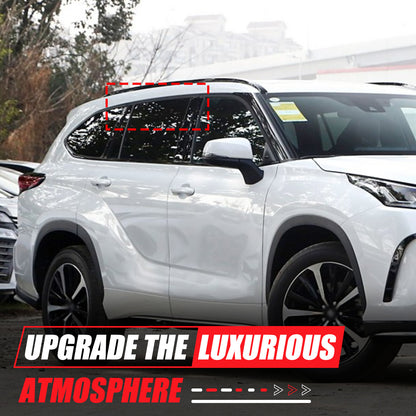 Rear Door Window Louver Air Vent Panel Trim Cover For Toyota Highlander 2022+ 8