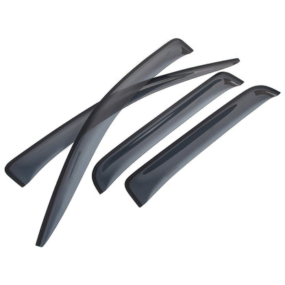 Black Window Rain Guards Visor Rain Guard Wind Deflectors For Nissan Titan 16-23 15