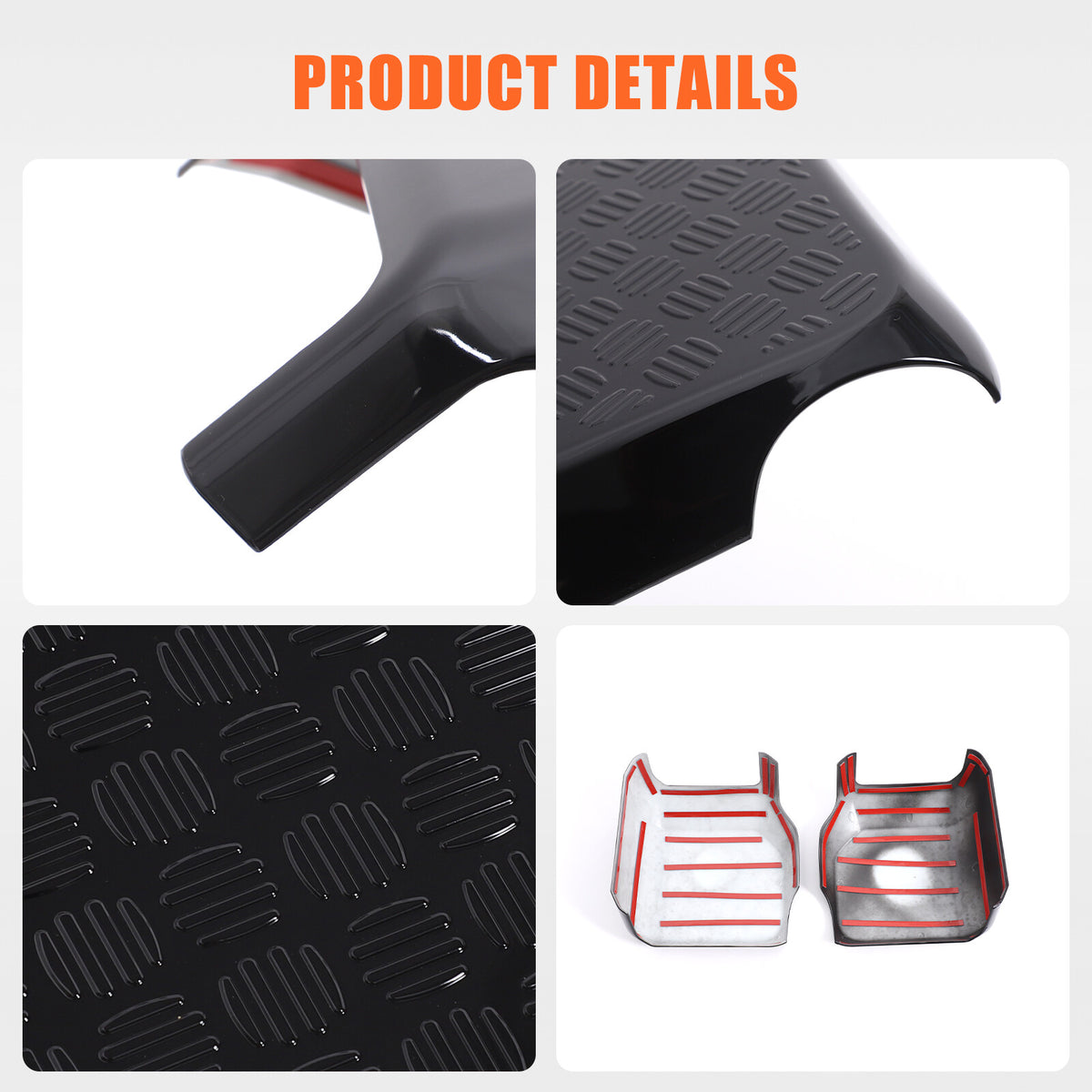 Glossy Black Rearview Mirror Trim For Toyota Land Cruiser Prado LC250 24+ US 16