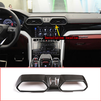 Carbon Fiber Console & Side Air Outlet Cover Trim For LAMBORGHINI URUS 2018-23 3