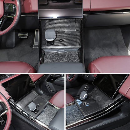 Real Carbon Fiber Center Gear Shift Panel Trim For LR Range Rover Sport L461 23+ 4