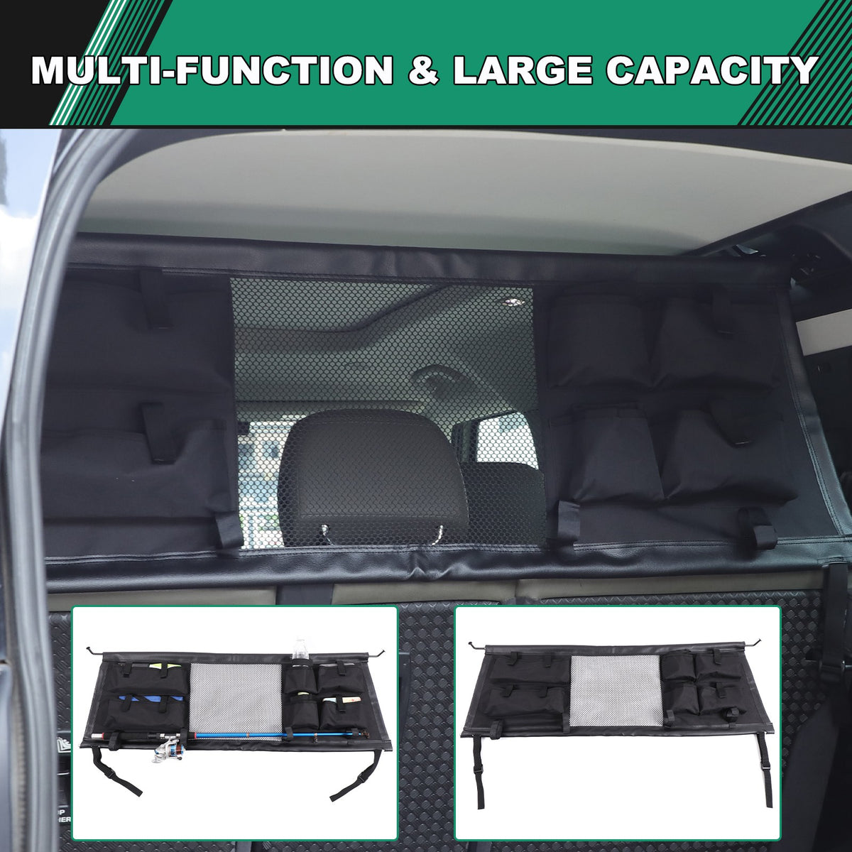 Rear Trunk Cargo Organizer Isolation Net W/ Bag For LR Defender 110 L663 20-23 9