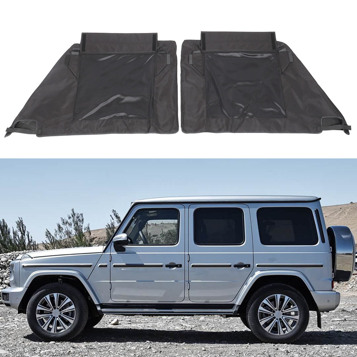 Front Door Window Sun Shade For Mercedes-Benz G-Class W463 G500 2004+ 1