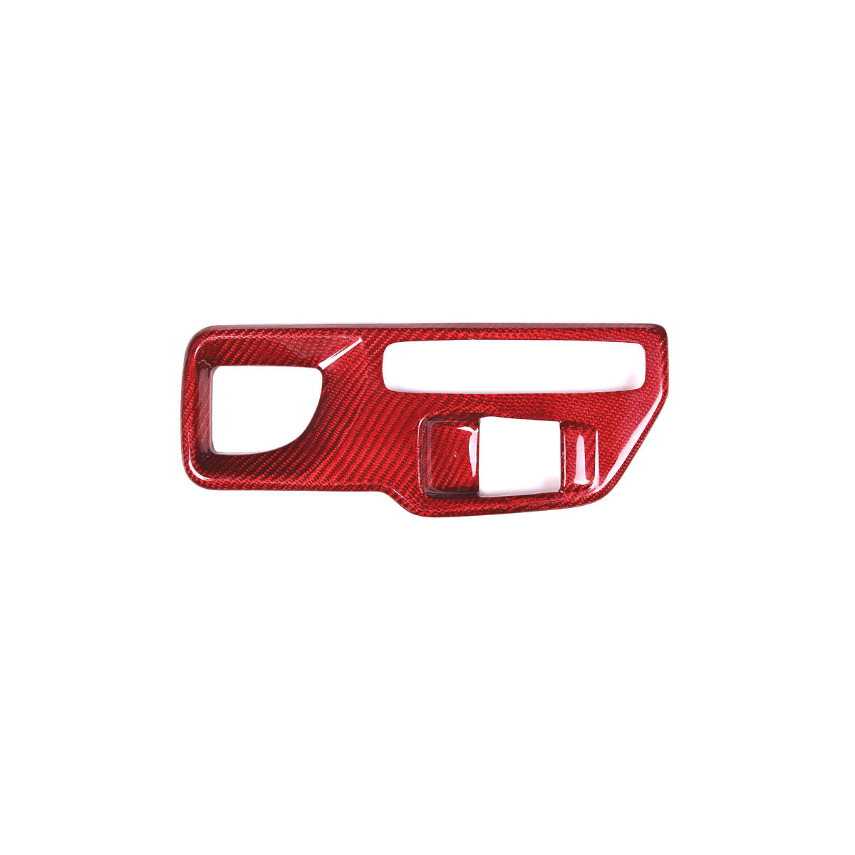 Red Carbon Car Central Console Gear Shift Panel Trim For Toyota Supra 19-22 4