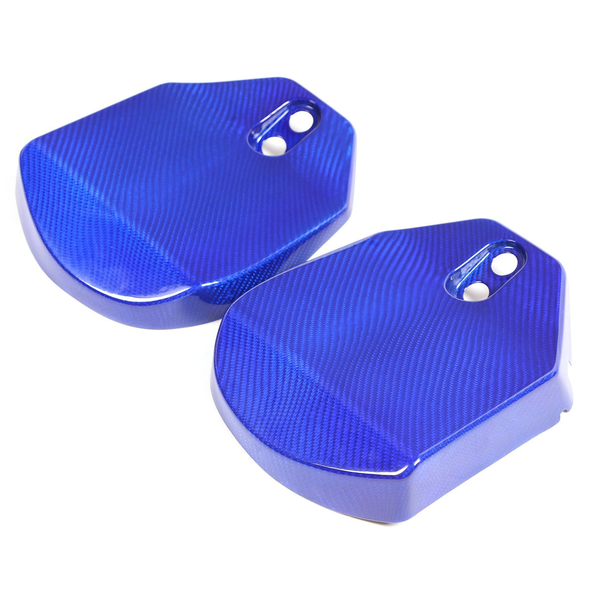 Blue Real Carbon Fiber Rear Strut Shock Tower Cover Mag Ride For Corvette C8 20+ 11