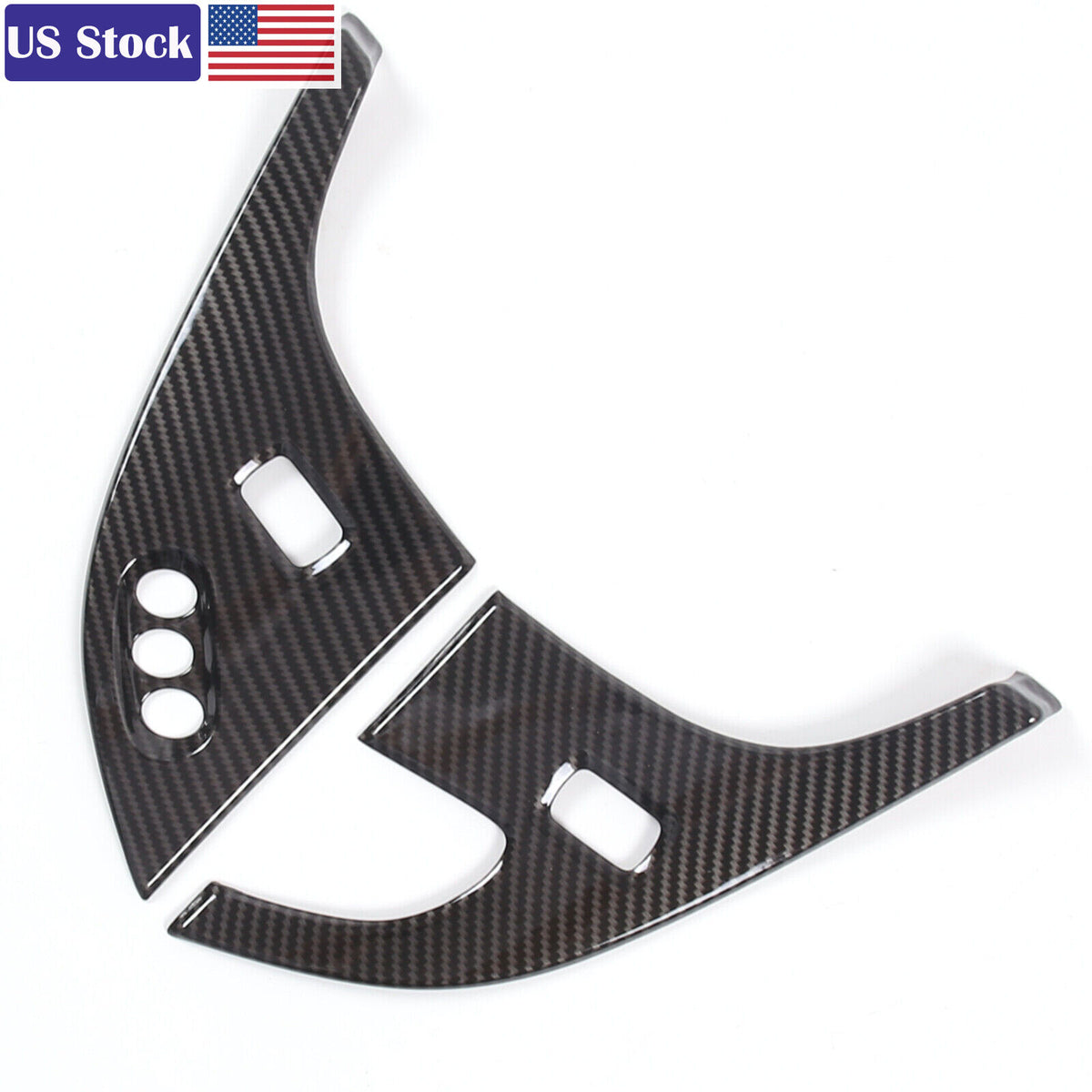 Carbon Fiber ABS Door Window Lift Button Trim Frame Set For Corvette C6 05-13 US 22