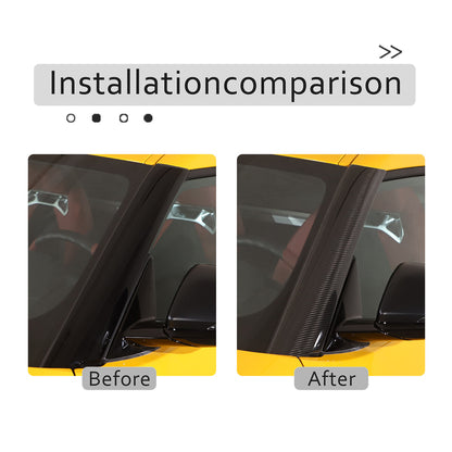 Car Exterior A-Pillar Trim Door Cover Window Post for Toyota Supra A90 2019-24 16