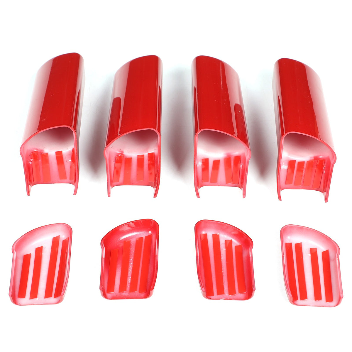 Sport Red ABS Inner Interior Door Handle Cover Trim For Hummer H2 2003-2007 US 7