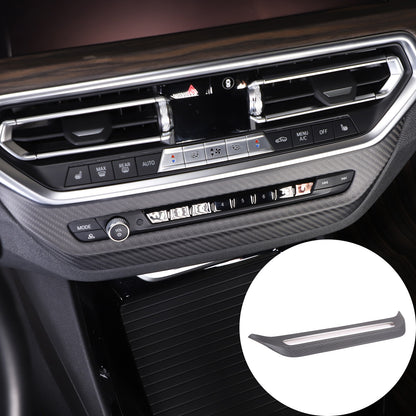 Matte Real Carbon Fiber Air Vent Switch Adjust Cover Trim For BMW X3 G01 2022-23 19