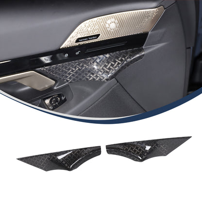 X Style Real Carbon Fiber Inner Front door Cover Trim For BMW 5 Series G60 2024+ 15