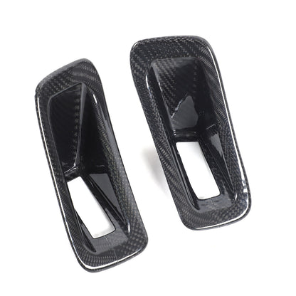Real Carbon Fiber Seat Safety Belt Button Cover Frame Trim For Corvette C8 20-26 3
