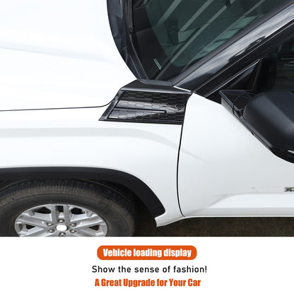 Carbon Fiber Style Fender Upper Decor Cover Trim For Toyota Tundra 2022+ 12