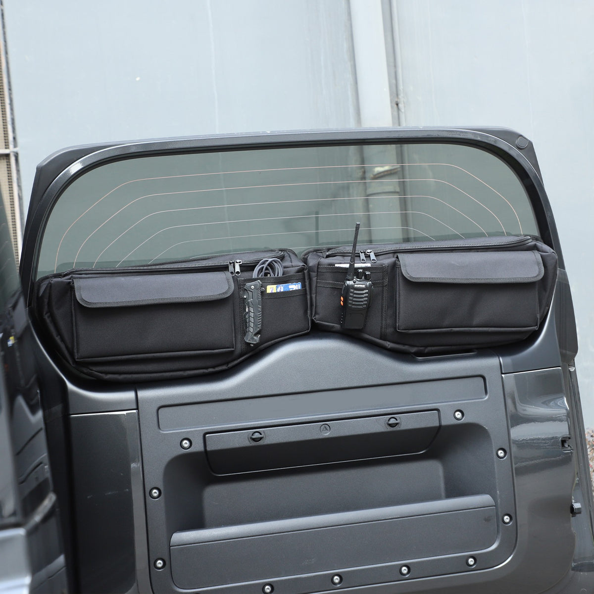 Tailgate Rear Door Window Hanging Storage Bag For LR Defender L663 20+ US 19