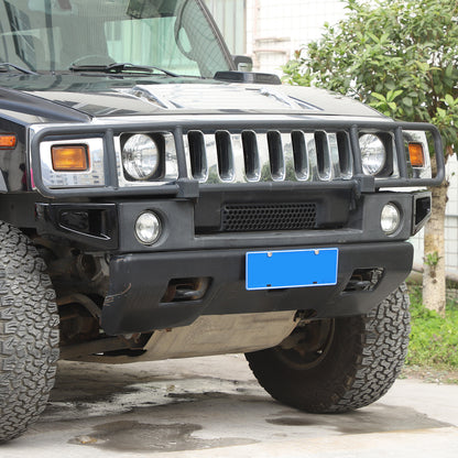 Glossy Piano Black Front Bumper Exterior Trim Cover Set For Hummer H2 2003-2009 - Styles 6-10 17