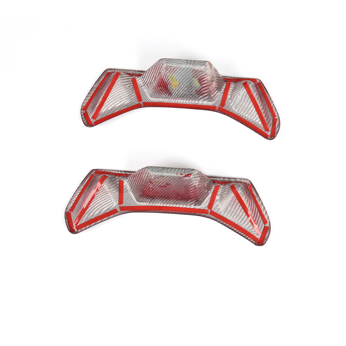 Red Carbon Car Rear Back Seat Trim Panel Back Cover Frame for Toyota Supra 19+ 10