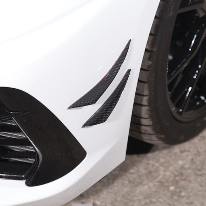 Car Bumper Fin Canard Splitter Diffuser Valence Spoiler Lip For Corvette C8 7