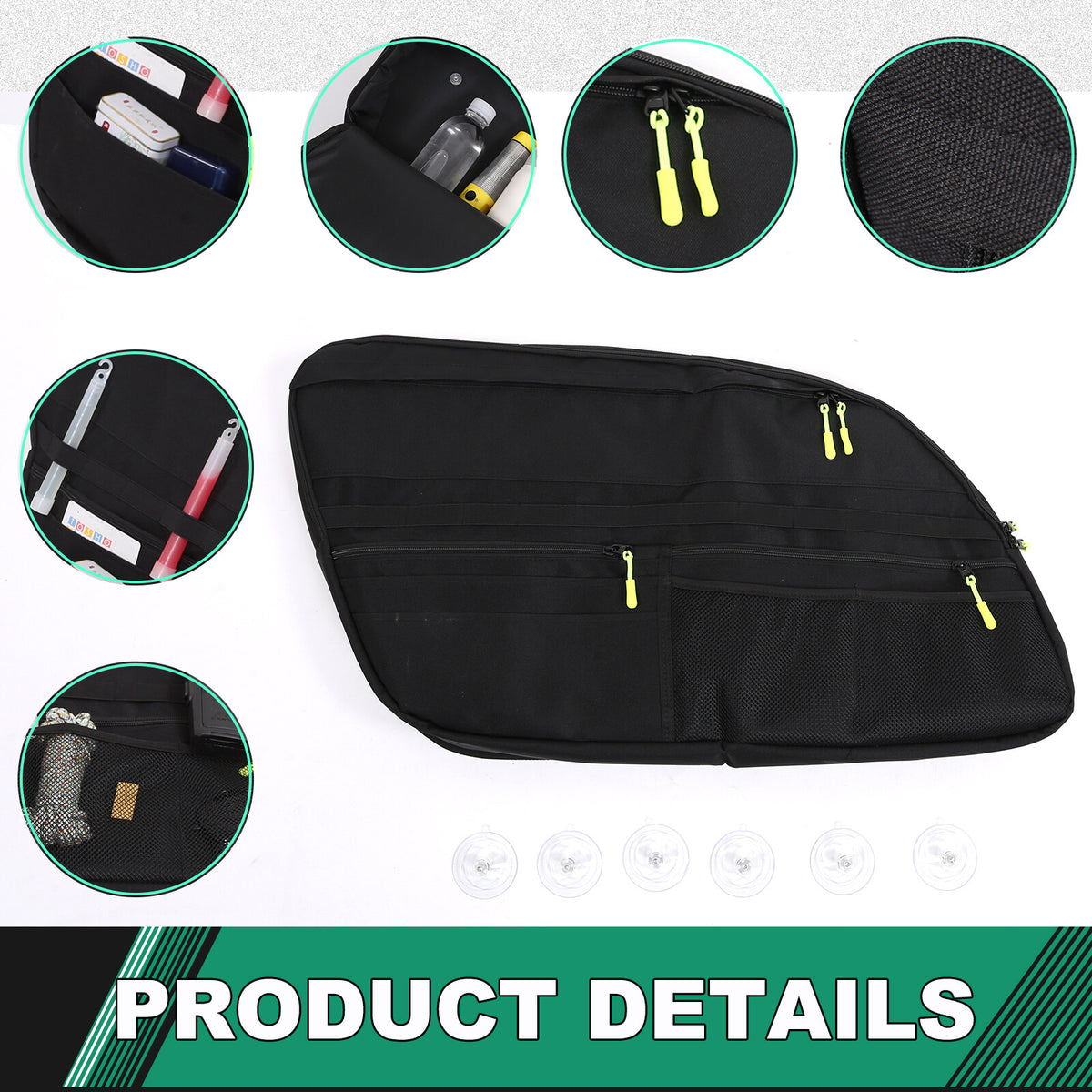 Rear Trunk Right Side Storage Bag Pockets Organizer For Toyota Sequoia 2007-2021 6
