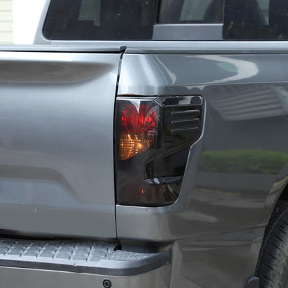 Transparent Gray ABS Tail Light Smoked Cover Trim For Nissan Titan 2016-2023 US 5