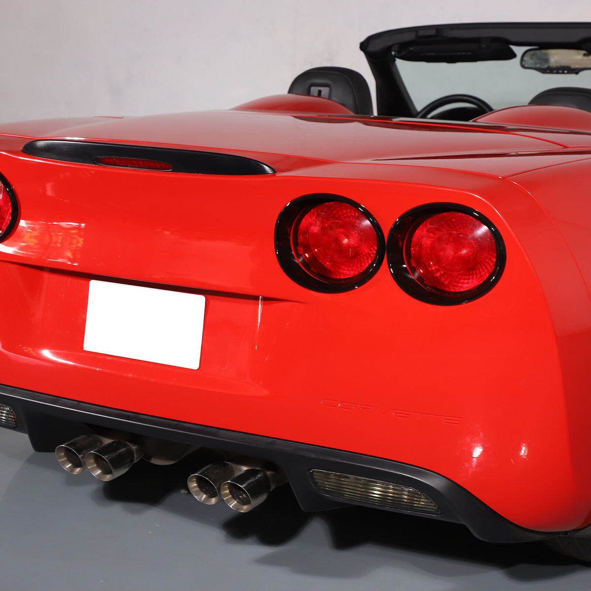 Gloss Black Tail Light Surround Trim Ring For Corvette C6 2005-2013 6