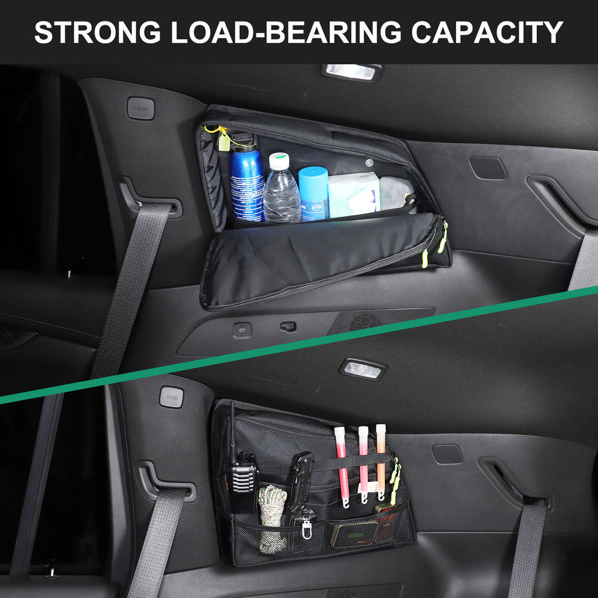 Rear Trunk Left Side Window Storage Bag Organizer For Cadillac XT6 20-24 9