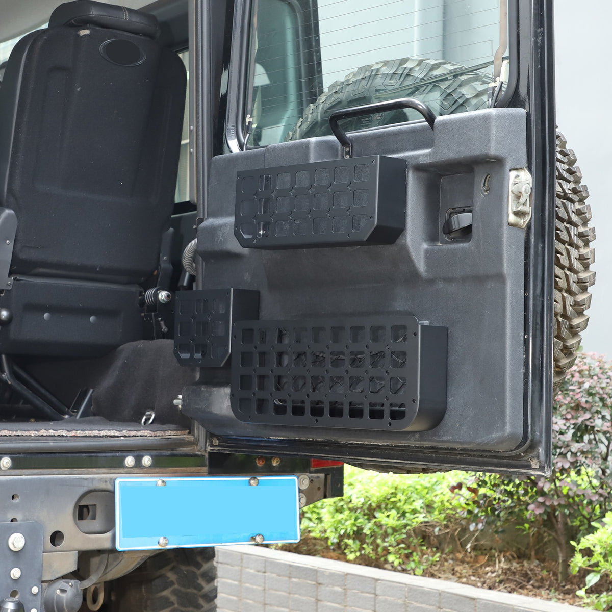 Tailgate Molle Panel Storage Basket For Land Rover Defender L316 2004-2018 58