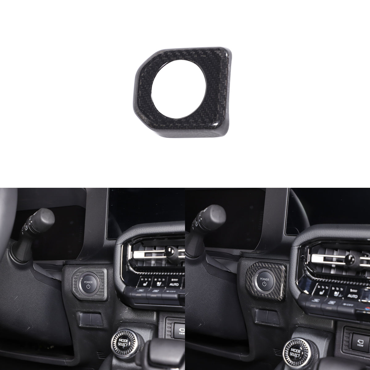 Real Carbon Fiber Interior Full Trim Set For Toyota Land Cruiser Prado LC250 24+ 4