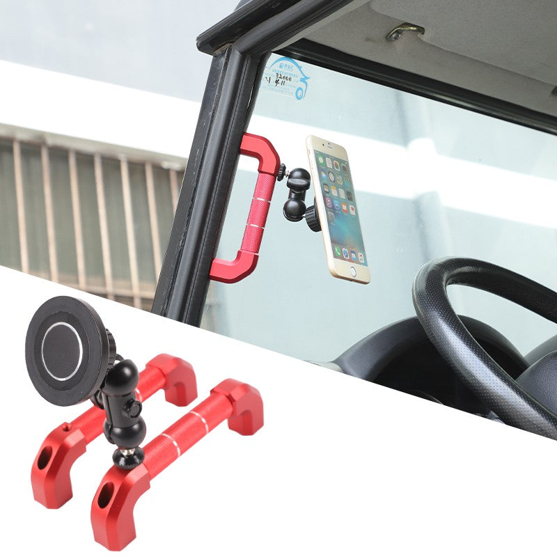 Replace Red A-Pillar Handle W/Phone Mount For LR Defender L316 2004-2018 22