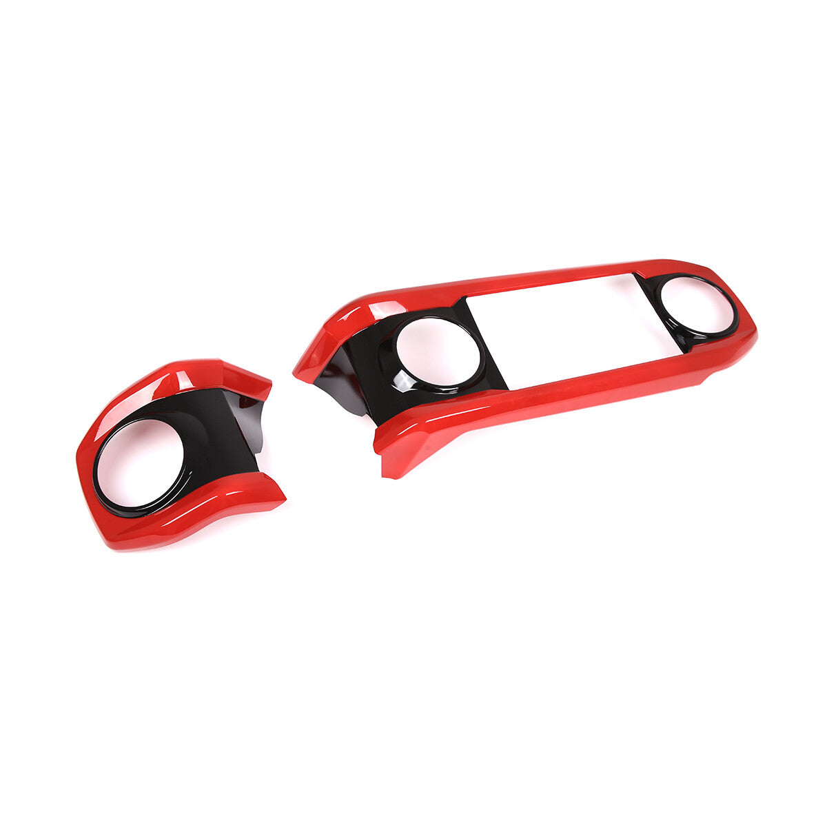 ABS Black & Red Dashboard Air Vent Outlet Cover Trim For Toyota Tacoma 16-23 US 6