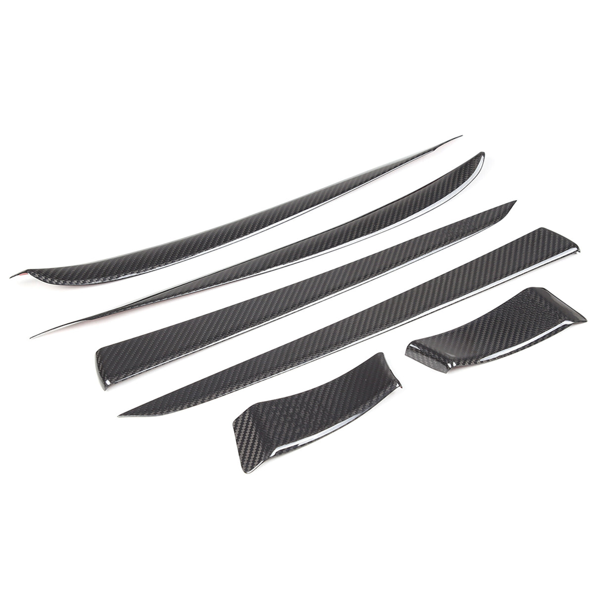 Real Dry Carbon Fiber Center Console Interior Trim Cover For Tesla Model S 23+ 52