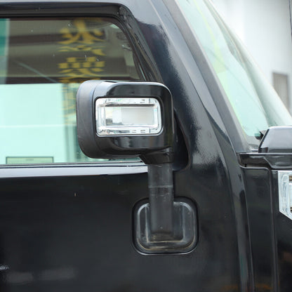 Glossy Black Side Door Mirror Cover Trims Moulding For 2003-09 Hummer H2 SUV SUT 10