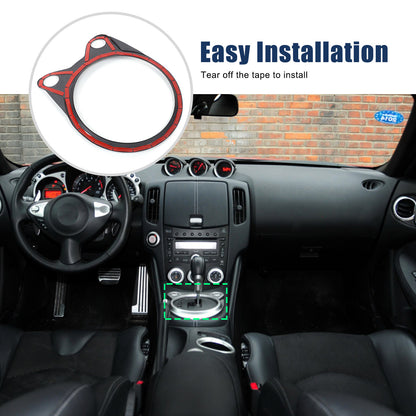Real Carbon Fiber Center Gear Shift Panel Trim For Nissan 370Z Z34 09-20 US 4