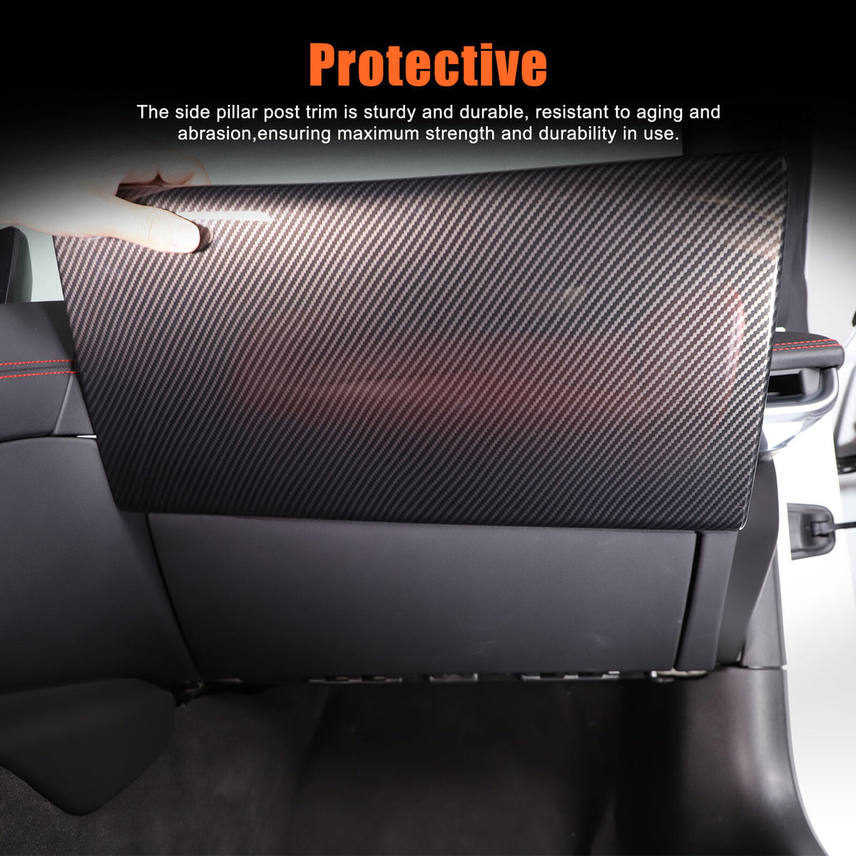 ABS Carbon Fiber Co-pilot Storage Glove Box Cover Trim For C8 Corvette 2020-2026 18