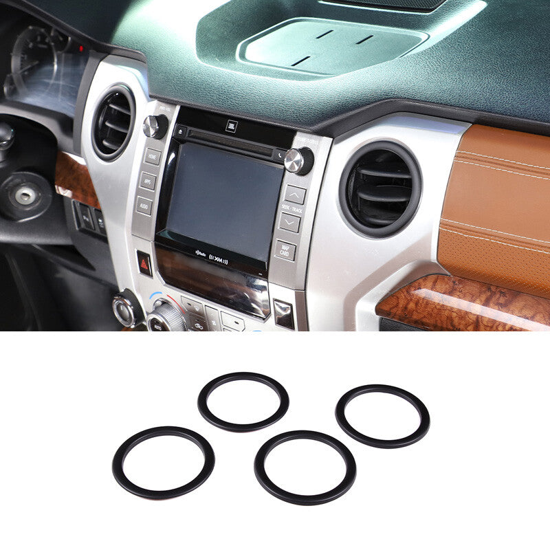 Matte Black Full Interior Center Console Trim Cover Set For Toyota Tundra 14-21 8